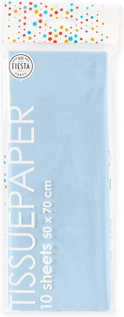 Globos Tissuepapier 10 Vellen Baby Blauw, 50x70cm