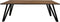 HSM Collection - Rechthoekige eettafel - 200x100x77 - Zwart - Acaciahout/metaal
