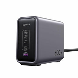 Ugreen Nexode 300W 90903B - USB-C Oplader - 300W 5 Poorten PD3.1 - Grijs