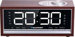 Blaupunkt CR60BT - Bluetooth Radio Wekker - FM PLL Radio met 60 Zendergeheugen Dubbele Snooze Functie - Bruin