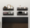 vidaXL - Wandschappen - 4 - st - 60x11,5x18 - cm - bewerkt - hout - hoogglans - grijs