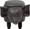 ELEPHANT - Hocker - Donkergrijs - Kunstleer
