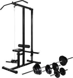 vidaXL - Krachttoren - met - halterset - 30,5 - kg