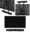 Universele Soundbar Beugel - Wandmontage onder of boven TV - Geschikt voor soundbars tot 15 kg - Zwart