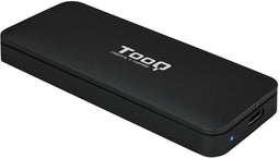 TooQ TQE-2280B - Externe behuizing - M.2 (30mm/42mm/60mm/80mm) - USB 3.2 Gen2 type-C - Zwart
