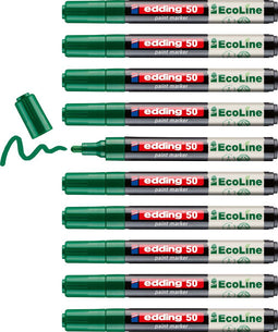 edding 50 EcoLine - verfstift - laag VOS-gehalte - groen (10 stuks)