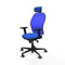 Piqueras y Crespo 2D036G2 - Bureaustoel - Verstelbare hoogte en hoofdsteun - Blauw