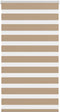 vidaXL - Zebra - Blind - 85x100 - cm - stofbreedte - 80,9 - cm - polyester - zandbruin