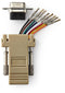 Nedis CCGB52820IV - D-sub naar RJ45 seriële adapter - 9-pins connector