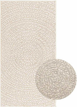 vidaXL - Vloerkleed - ZIZUR - room - binnen - en - buiten - 60x110 - cm - jute - look