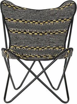Armstoel DKD Home Decor Geel Wit Zwart Multicolour Ijzer 74 x 65 x 90 cm