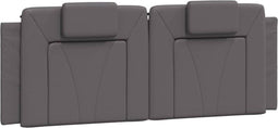 vidaXL - Hoofdbordkussen - 120 - cm - kunstleer - grijs