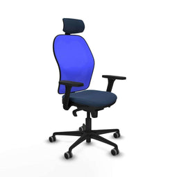 Jorquera Piqueras y Crespo 3D036G2 - Bureaustoel met hoofdsteun - Verstelbare hoogte - Marineblauw