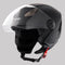Motorcycle Helmet, 3/4-Face, Smart Street ABS & High Density Helmet with Bluetooth Slot & Interchang