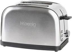 Twee-sneetjes broodrooster - HKoeNIG - TOS7 - 850 W - Roestvrij staal