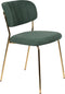 ANLI STYLE CHAIR JOLIEN GOLD/DARK GREEN