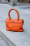 Berba Dames Leren Schoudertas San Remo 775-322 Mandarin