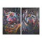 Schilderij Home ESPRIT Zwart Modern Hond 60 x 3 x 90 cm (2 Stuks)