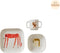 OYOY Moira Kinderservies set strawberry cat - Servies kind - Offwhite