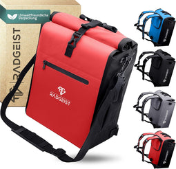 RADGEIST 3in1 fietstas voor bagagedrager - fietsrugzak - draagtas - schoudertas - met laptopvak - wa