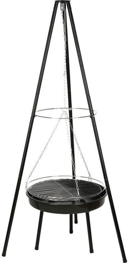 BBQ Driepoot - Vuurschaal - Grillrooster - Ø52 cm - Zwart