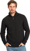 Mario Russo Skipper - Heren Trui - Half Zip - Zwart - XXL