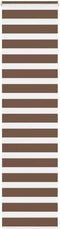 vidaXL - Zebra - rolgordijn - 55x230 - cm - stofbreedte - 50,9 - cm - polyester - bruin