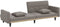 vidaXL - Slaapbank - met - kussens - stof - taupe