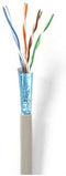 Nedis Netwerk Kabel Rol - CAT5e - Solid - U/UTP - Koper - 305.0 m - Binnenshuis - Rond - PVC - Grijs - Gift Box