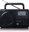 Lenco MPR-035BK - Draagbare PLL FM Radio - 20 voorkeuzezenders - Zwart