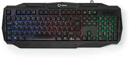 Nedis GKBD100 - Toetsenbord met verlichting - Qwertz DE - Zwart