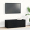 vidaXL - TV-meubel - Zwart - Eiken - 80x34x30 - cm - Gefabriceerd - Hout