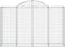 vidaXL - Schanskorven - 10 - st - gewelfd - 200x50x120/140 - cm - ijzer