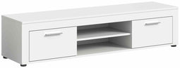 Furnilux Jam - Lowboard - Deels open deels dichte kast - Wit - 40x160x37cm
