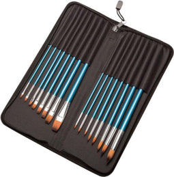 Kwasten conda set synthetisch 16 stuks in etui | Set a 16 stuk