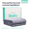 Litollo Verzwaringsdeken Zachte Winter Fleece Hoes - Weighted Blanket - Grijs - 120*180 cm