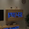 vidaXL - Tv-wandmeubel - met - LED-verlichting - 98,5x30x60,5 - cm - sonoma - eiken