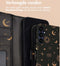 imoshion Hoesje Geschikt voor Samsung Galaxy A55 Hoesje Met Pasjeshouder - imoshion Design Bookcase smartphone - Zwart / Sky Black