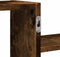 vidaXL - Wandschap - 104x15x49 - cm - bewerkt - hout - gerookt - eikenkleurig