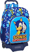 Schoolrugzak met Wielen Sonic Speed Blauw 33 x 42 x 14 cm