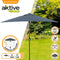 Parasoll Aktive 200 x 235 x 120 cm Antraciet Aluminium