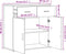 vidaXL - Dressoir - 79x38x80 - cm - bewerkt - hout - betongrijs