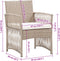 vidaXL - Tuinstoelen - met - kussens - 2 - st - poly - rattan - beige