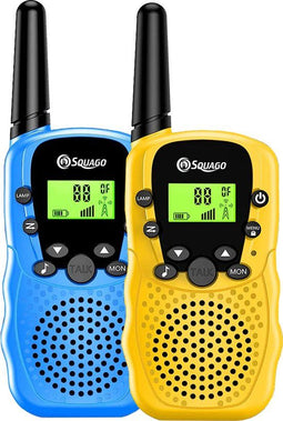 Squago Walkie Talkie WK-23 - Walkie Talkie - 8 kanalen - Geel en blauw (2 stuks)