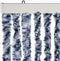 vidaXL - Vliegengordijn - 56x200 - cm - chenille - blauw - en - wit