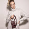 Telefoontasje Dames Crossbody - Selencia Avani Slang Telefoontasje Crossbody - Universeel Schoudertasje telefoon - Donkerrood