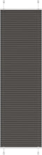 vidaXL - Plissé - rolgordijn - 55x200 - cm - stofbreedte - 54,4 - cm - polyester - zwart