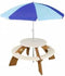 AXI Parasol Blauw / 165cm doorsnede / Geschikt voor bijna iedere picknicktafel, Zand & Watertafel of zandbak