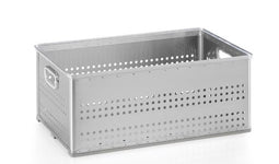 Gmöhling A 113 - Transportkorb - Gelocht - Volumen 82l Aluminium
