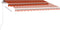 vidaXL - Luifel - vrijstaand - handmatig - uittrekbaar - 350x250 - cm - oranje - bruin